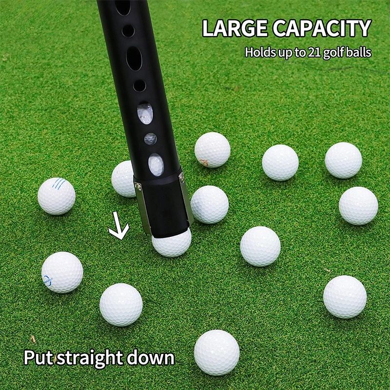 High-quality golf aluminum ball pickup artifact,upper and lower section ball pickup barrel, aluminum metal ball pickup barrel
