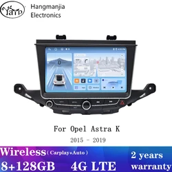 hangmanjia Wireless CarPlay Android Auto Radio for Opel Astra K 2015 2016 2017 2018 2019 4G Car Multimedia GPS Navigation 2din