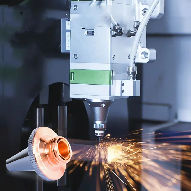 

3D Laser Cutting Nozzle M8 M6 Raytools 3D Fiber Laser Nozzle Single Double Chrome For Raytools 3D BT240S BM109