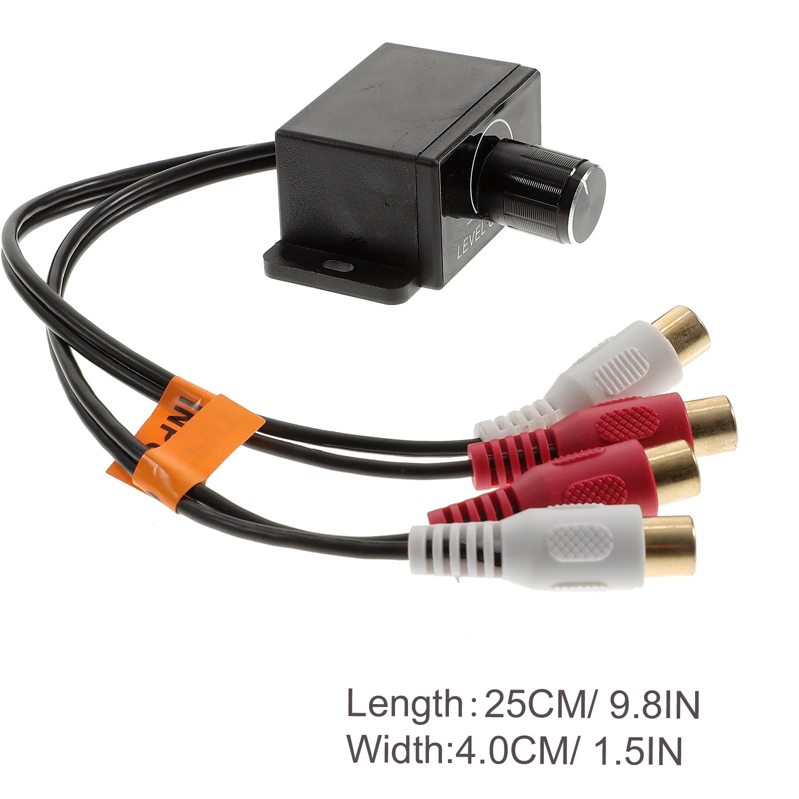 

Car Stereo Amplifier Gain Level Bass Volume Control Knob Rca Connection 27cm Remote Level Control for Audio Bass Knobs Car Audio