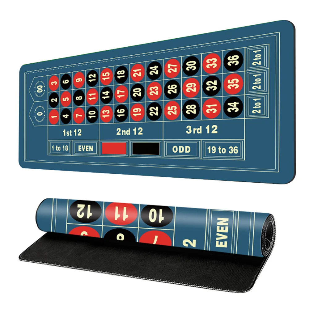 2025 Nuovo tappetino da gioco in gomma per roulette Tappetino da tavolo per giochi di scacchi e carte per accessori per l'intrattenimento delle feste