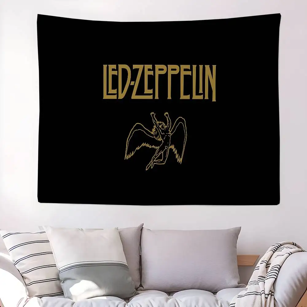 Vintage Band L-Led Z-Zeppelin Cartoon Tapestry Bohemian Wall Tapestries Mandala Wall Hanging Sheets