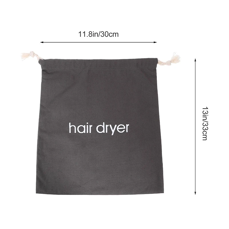 Cotton Drawstring Dust Bag Hair Dryer Storage Bag New 30*33cm