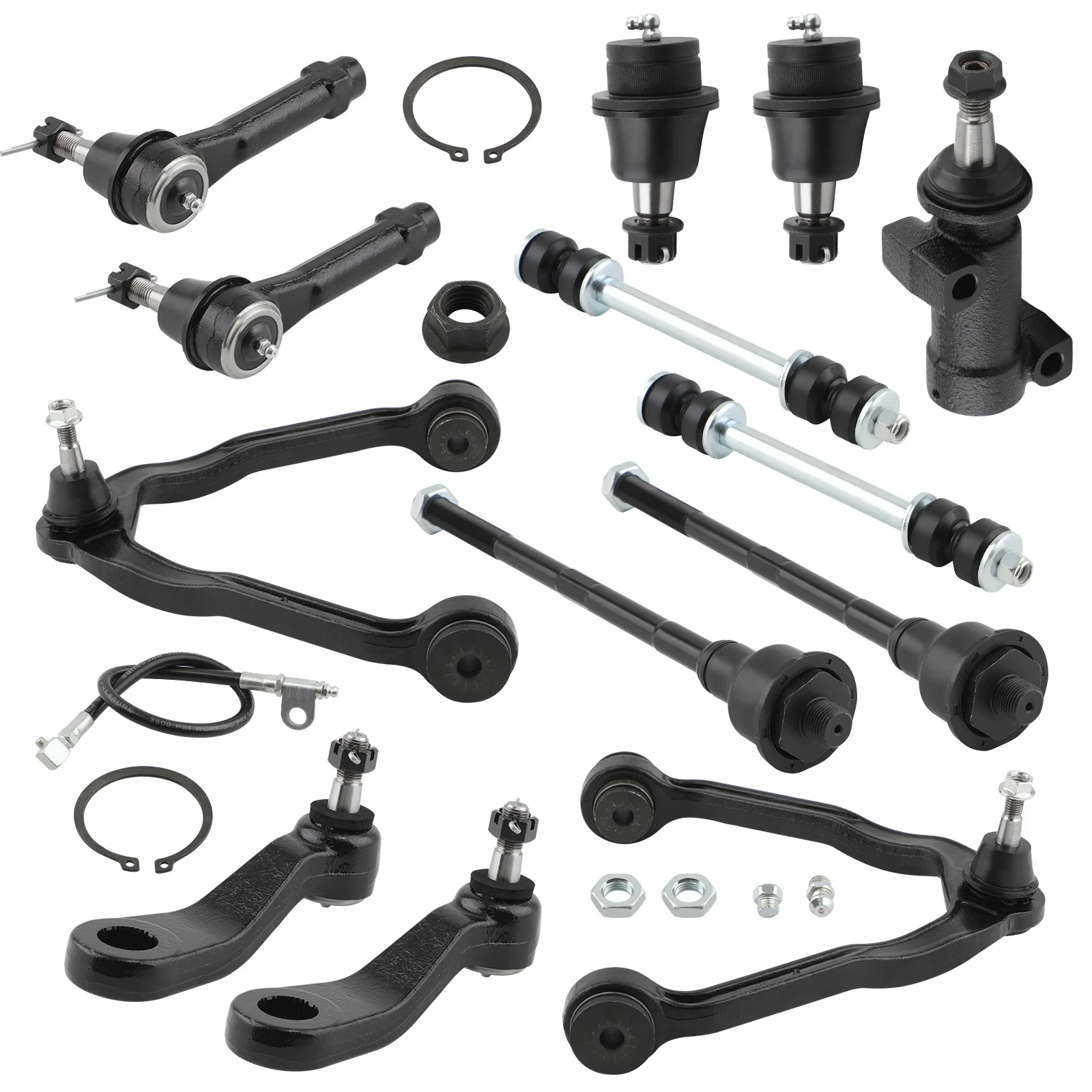 13Pcs Front Suspension Control Arm Kit For Chevrolet GMC Silverado Truck 2WD/4WD