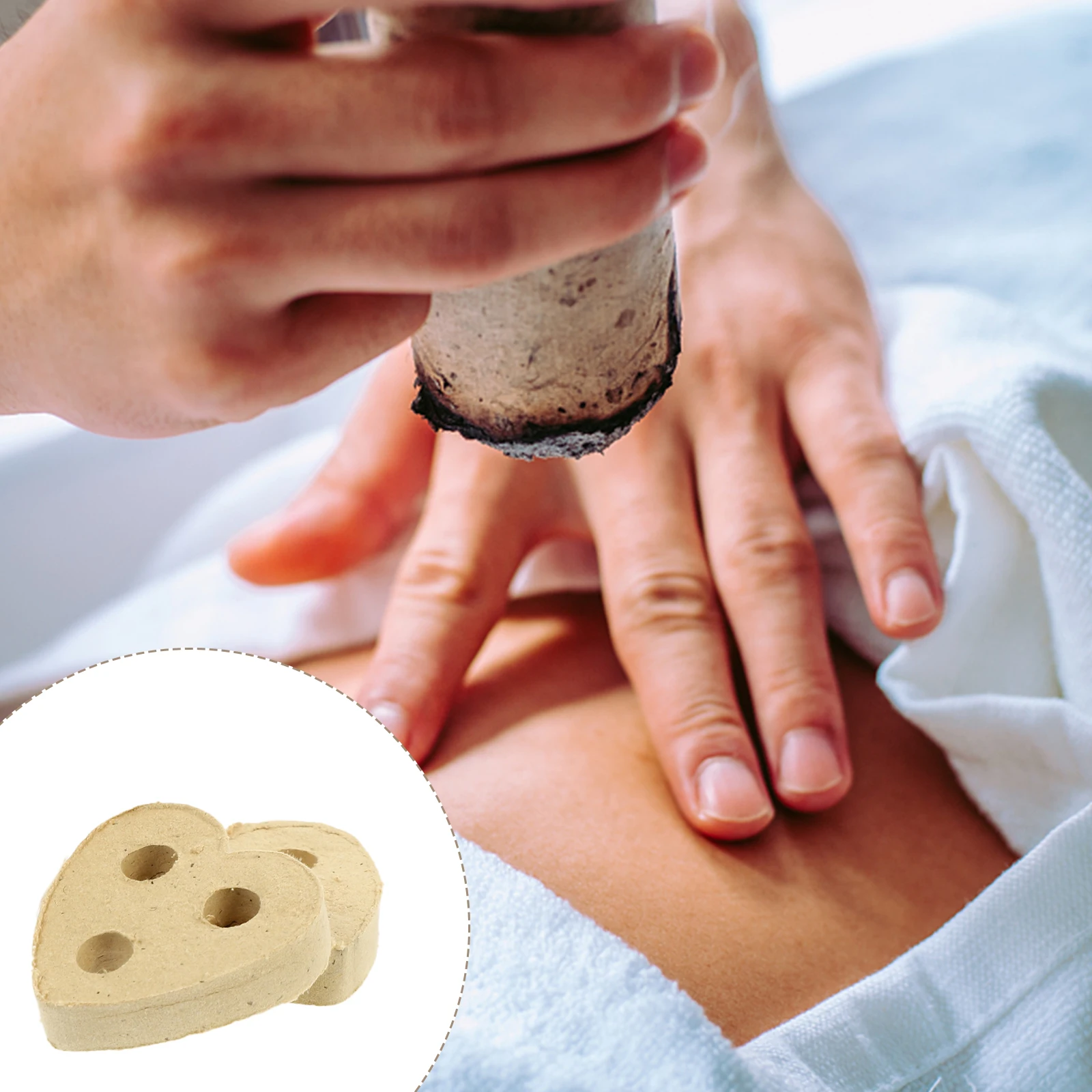 

10 шт., прижигание в форме сердца, мокса, пирожки, полынь, блоки, расслабляющее облегчение боли в теле, китайский нагревательный инструмент