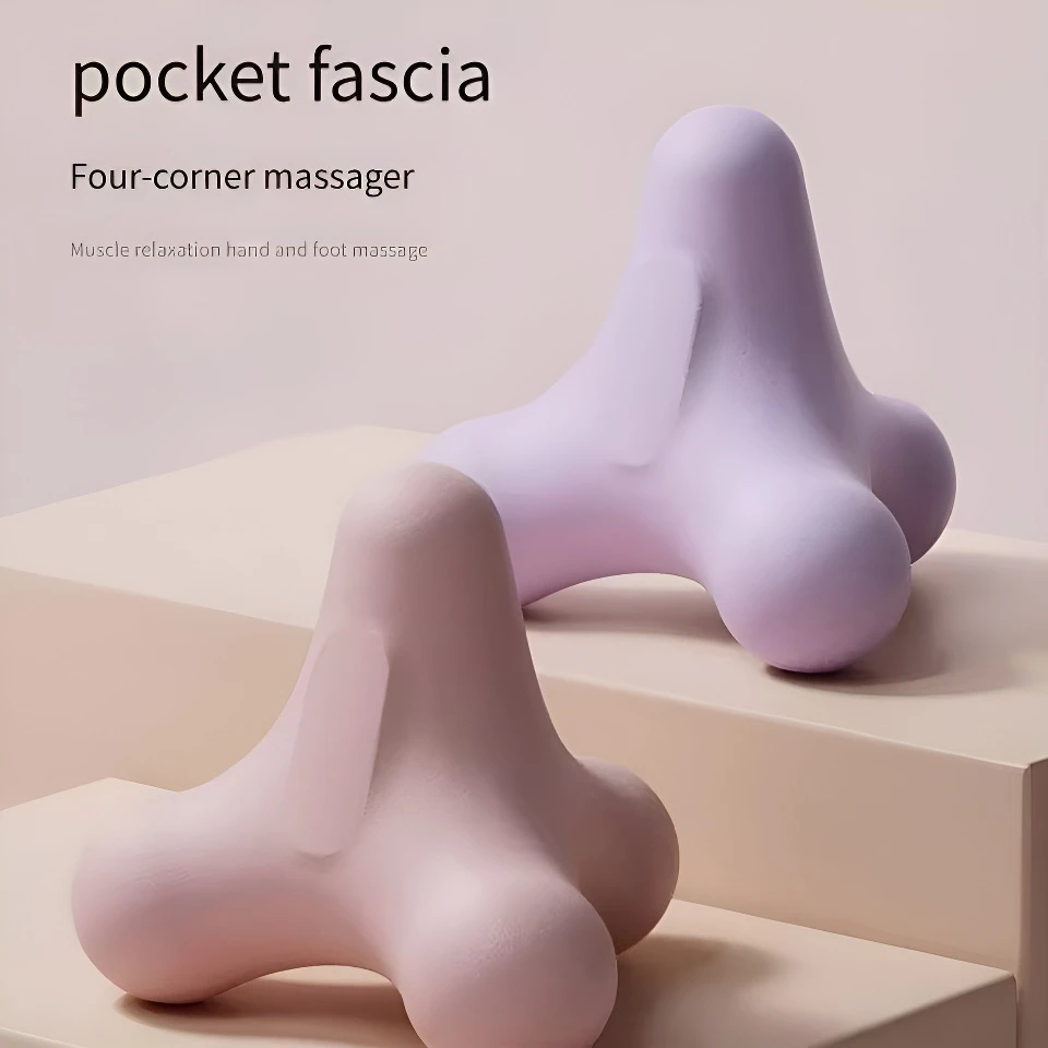 

Портативный мяч для йоги и фитнеса с четырьмя углами, массажный мяч для ног, плеч, шеи, оптовая продажа, мягкий мяч для расслабления мышц