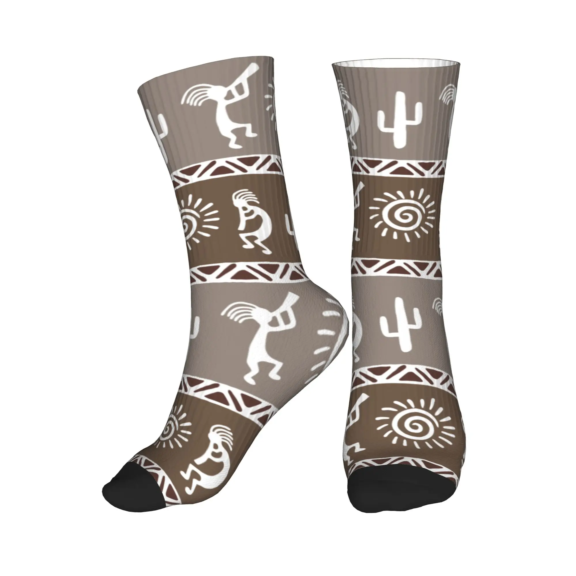 

Harajuku Southwest Tribal Native American Kokopelli Socks Men Women Warm 3D Printing Sports Basketball Socks