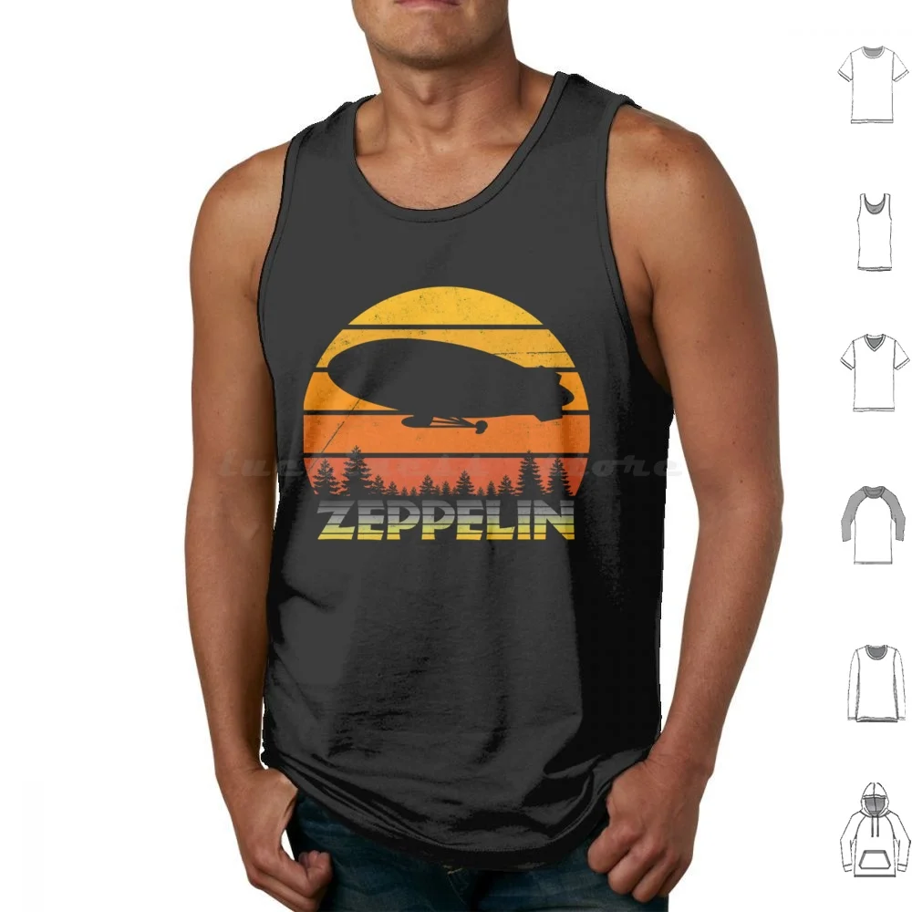 Led Zepplin Going To California Tank Tops Print Cotton Music Classic Band 70s Retro Led And Roll Hippie Heavy Metal Humor