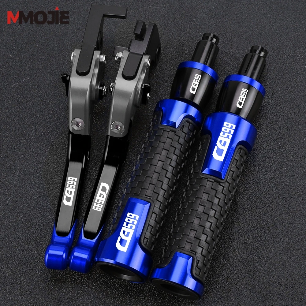 FOR honda CB599 CB600F 2007-2013 2012 2011 Foldable Brake Clutch Levers CB 599 Motorcycle 7/8'' 22mm Handlebar Handle Grips Ends