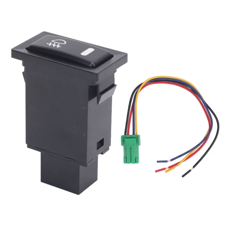 Fog Light Push Button Switch With Harness Safe Connection Shockproof Replacement For Camry Hiace Elantra