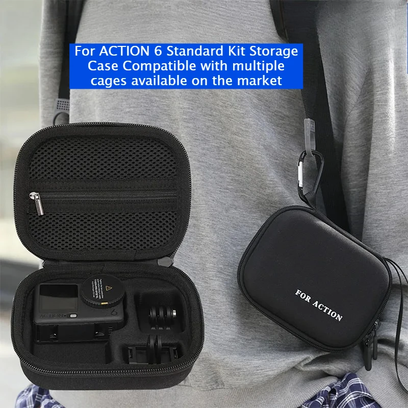 

Carrying Case for DJI OSMO Action 6 Storage Bag Portable Protective Travel Shoulder Bag for DJI Action 6 Camera