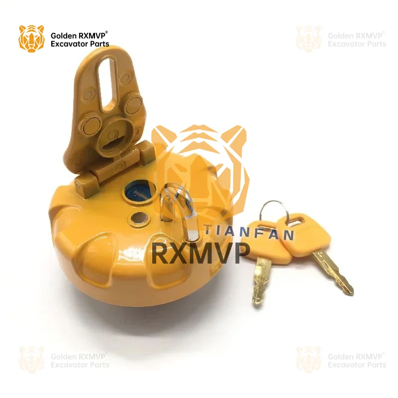 For Hyundai TALUADA Anti Theft Diesel Oil Fuel Tank  Cover With Keys  R200 excavator