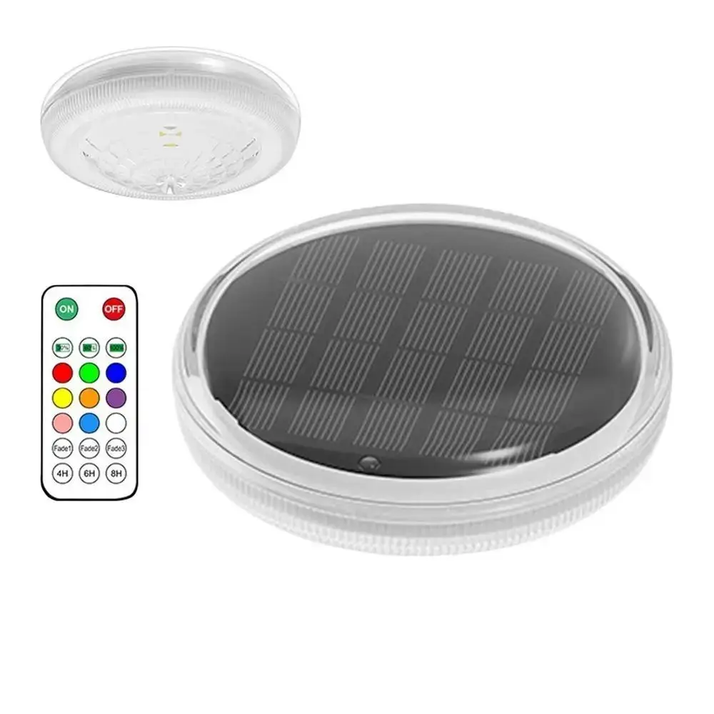 Solar Powered Solar Floating Pond Light 12 Modes Multi Color Changing Solar Water Drift Lamp with Remote Control Timed