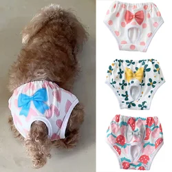 Reusable Female Pet Diaper Shorts for Small Dogs Prevent Harassment Puppy Dog Physiological Pants Chihuahua Maltese Underwear