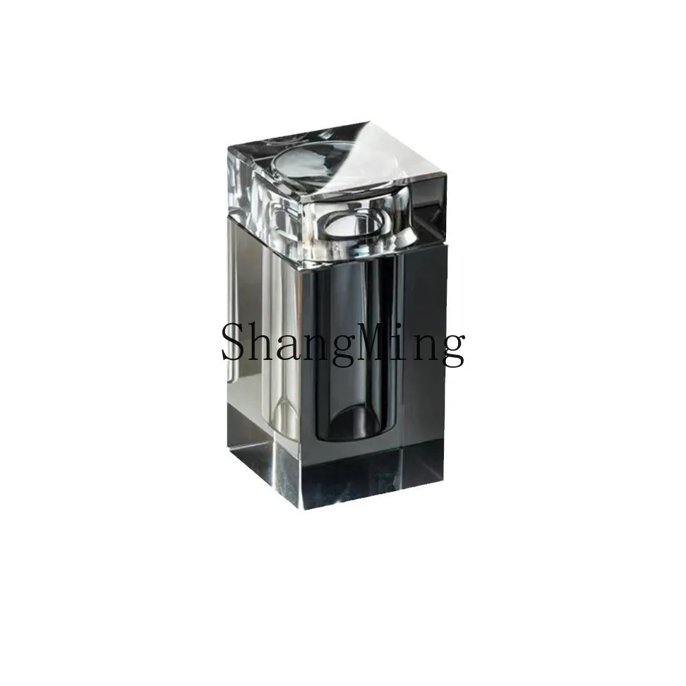 

PYH high-value toothpick holder household light luxury high-end crystal glass dental floss storage box cotton