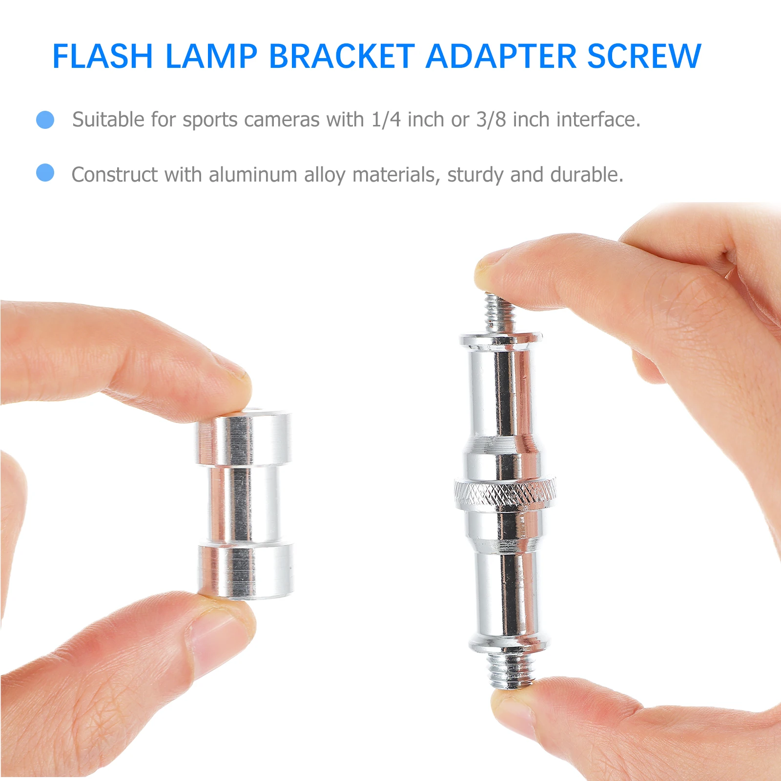 

2 Sets Convert Screw Cap 1 4 to 3 8 Threaded Adapter Camera Accessories Aluminum Flash Hot Shoe Spigot Mount