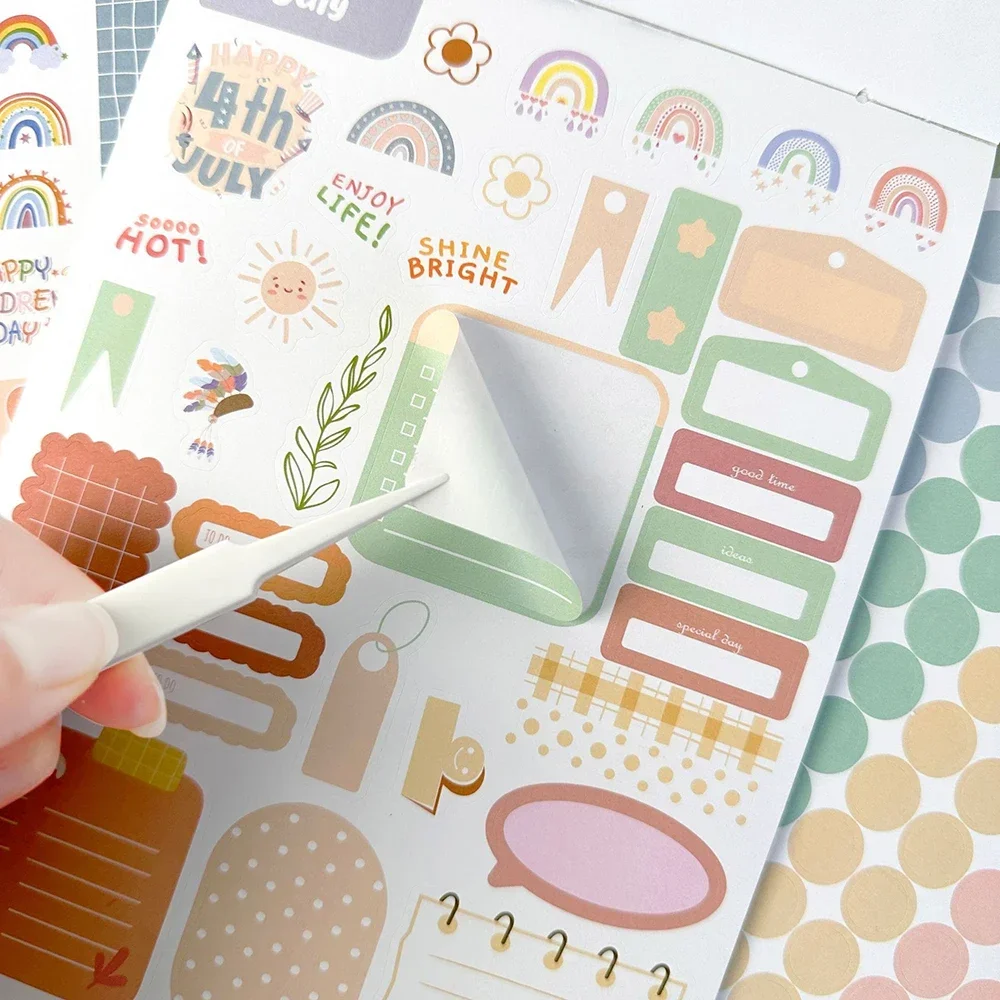 Day/Week/Month Planner Sticker Book DIY Scrapbooking Diary Handbook Decorative Material Stickers Stationery