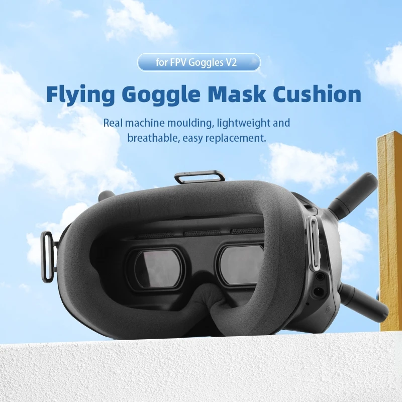 Eye Mask Pad ​for DJI FPV Flying Glasses V2 Mask Cushion Drone Sponge Glasses Eye Patch Non-slip Protective Cover Accessories