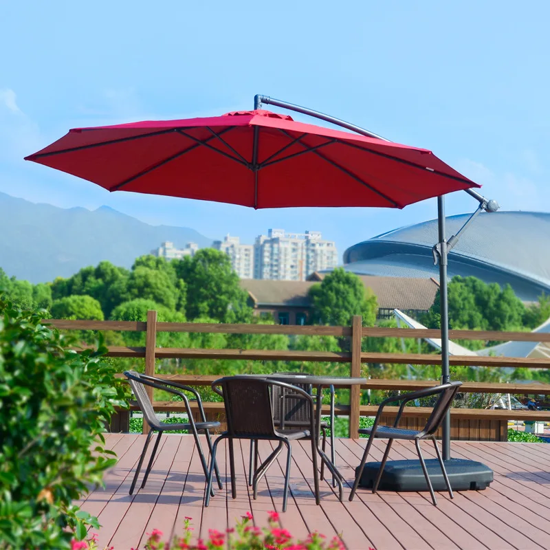 

Modern Metal Outdoor Garden Umbrella Hot Sale Patio Cantilever Banana Umbrella For Beach Park Outdoor Furniture