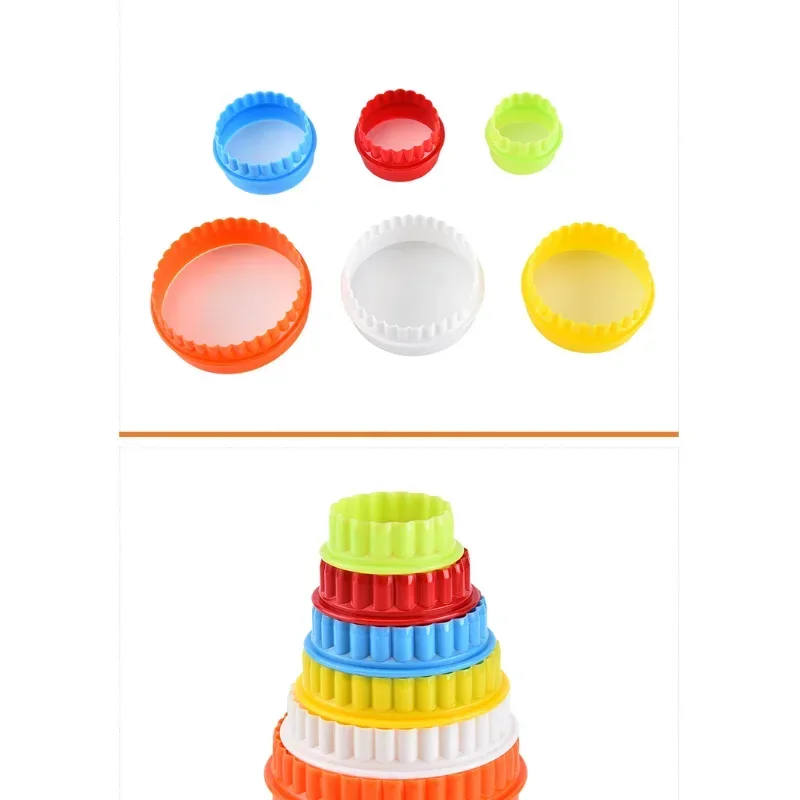 1 Set Plastic Cupcake Round Shape Cookie Cutter Cake Mold Biscuit Fondant DIY Cake Kitchen Cooking Tools 6 size together