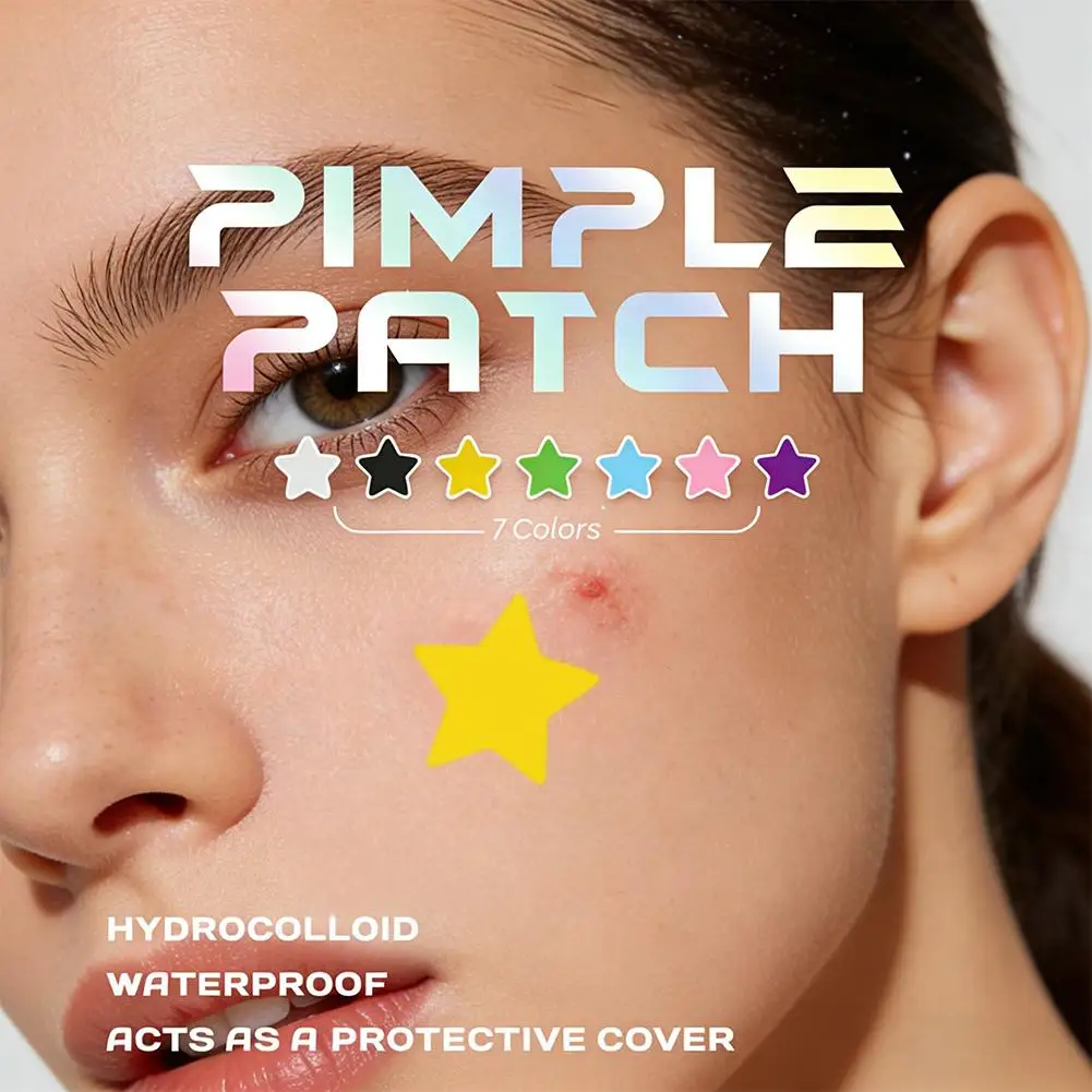 

Star Shape Colorful Acne Patches 560Pcs Hydrocolloid Pimple Patches Cute Star Design For Makeup & Covering Blemishes E7T8