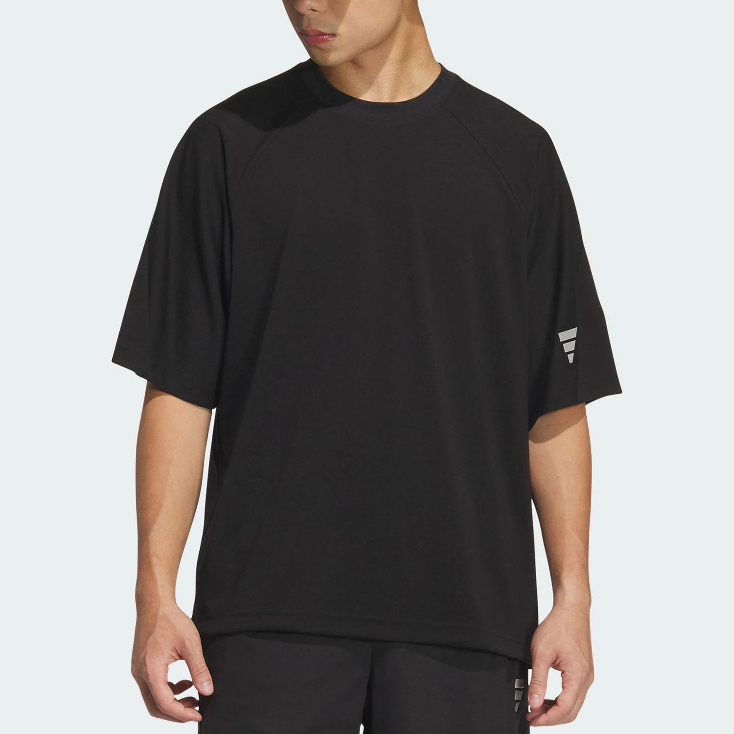 

Adidas genuine 2025 Summer Men's Loose Knitted Breathable Short-Sleeve KH1473