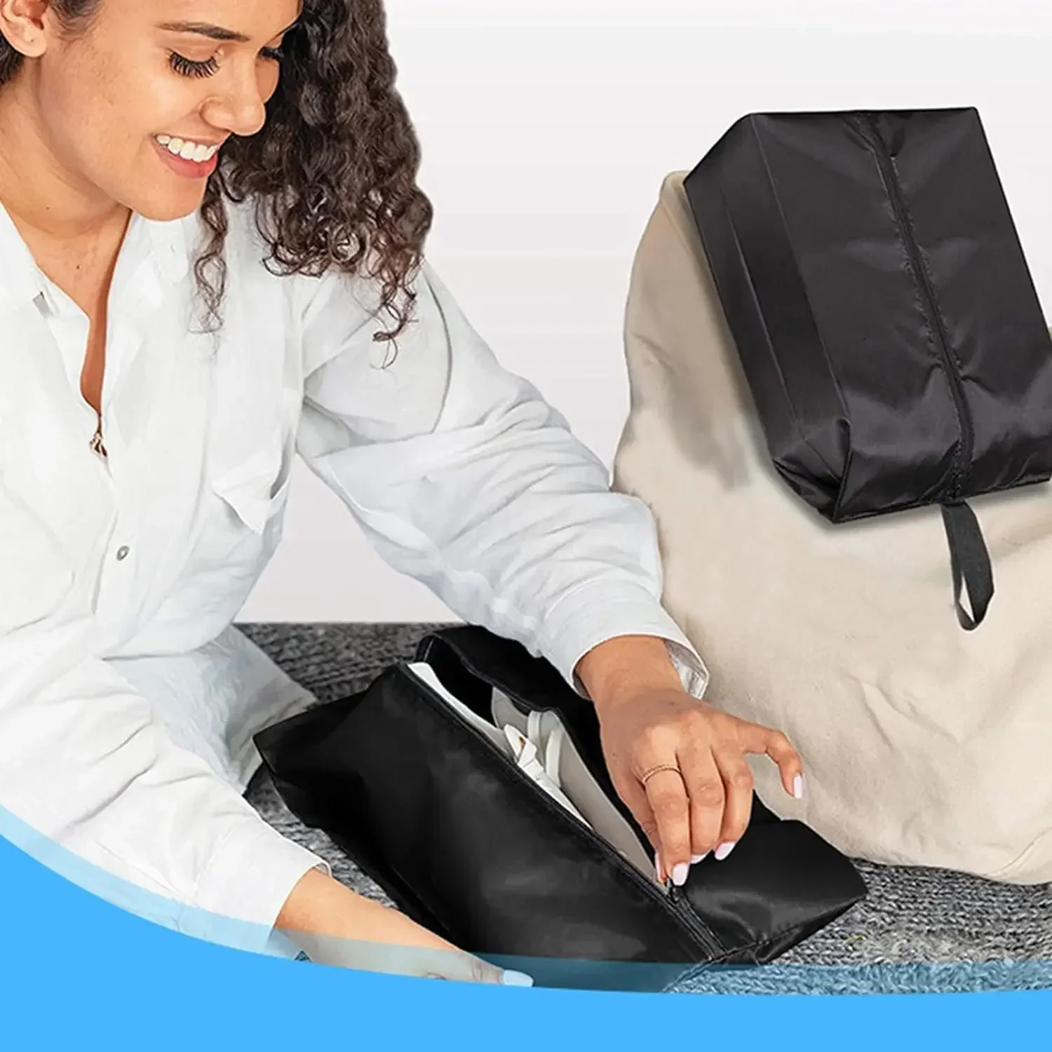 QXB01 borsa per scarpe impermeabile portatile multifunzione pieghevole da viaggio all'aperto borsa per la conservazione della casa uomo donna Sneakers