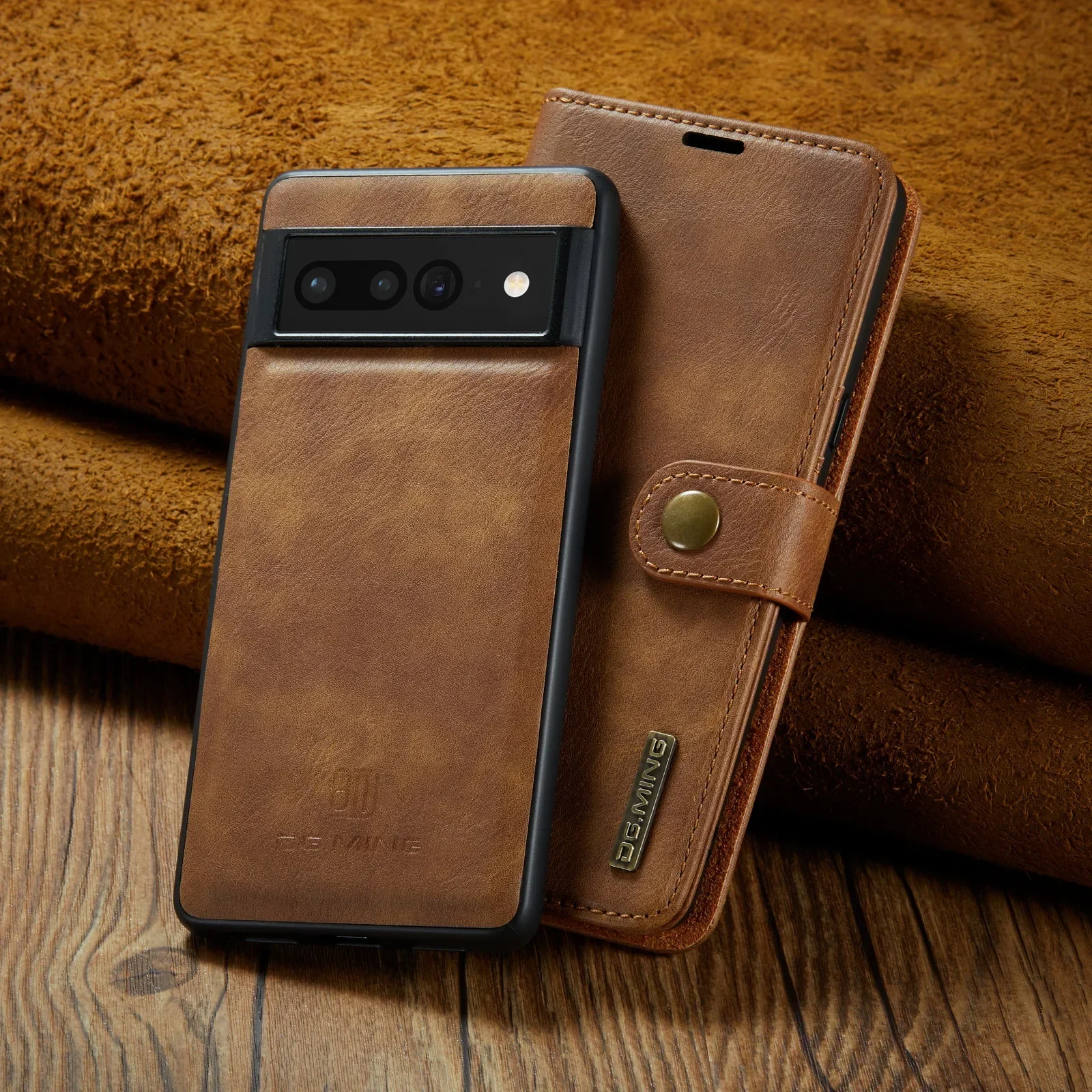 Retro Detachable Magnetic Leather Cards Solt Case For Google Pixel 10 9 Pro 9A XL 8 7 Wallet Stand Book Cover Card Bag Pocket