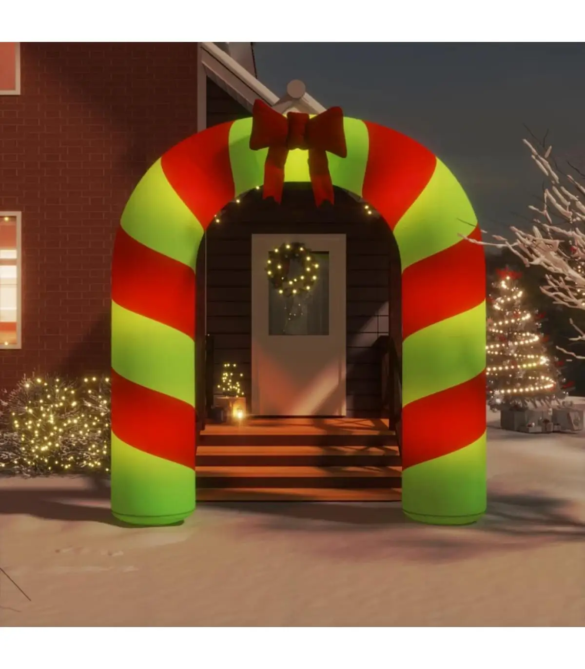 Christmas Lights Christmas inflatable arch door with LED 270 cm