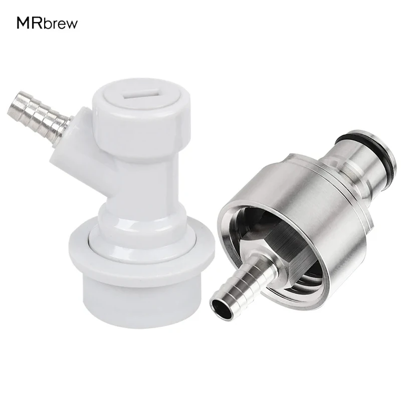 Homebrew Carbonation Cap & 5/16" Barb Ball Lock Disconnect Kit PET Bottle Kegging CO2 Dispenser to Carbonate Soda Beer Juice