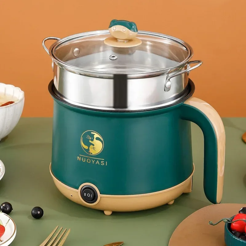 Single Electric Multifunction Steamer One-Key Operation for Dumplings Chinese Fondue Temperature Control Protective Pot
