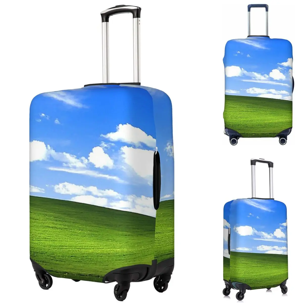 

Windows XP Wallpaper Suitcase Cover Protection Elastic Travel Luggage Protector Covers for 18-32 Inch
