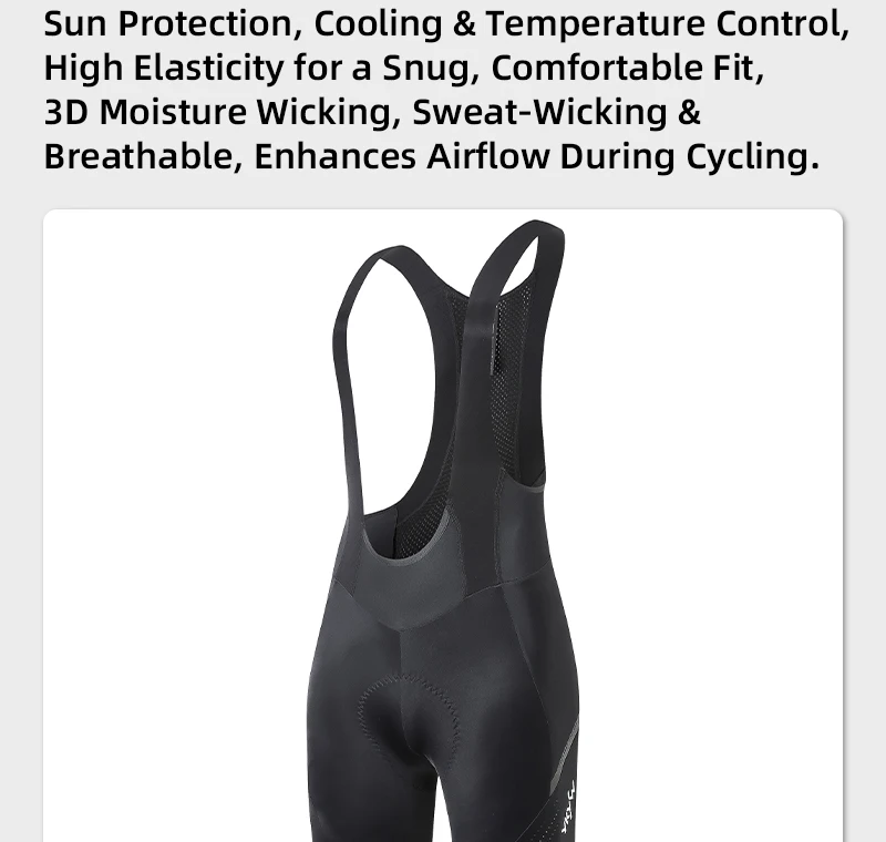 YKYWBIKE Herren-Radtrikot-Shorts mit elastischem Interface-Pad, 7H Langstrecken-Tauglichkeit, Carvico-Gewebe, MTB- und Rennrad-geeignet, atmungsaktiv, schnelltrocknend, eng anliegend – Detail 13