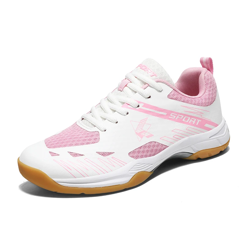 Chaussures de badminton professionnelles pour hommes et femmes, baskets d'entraînement de tennis de table, chaussures de volley-ball unisexes légères, salle de sport non ald, 2024