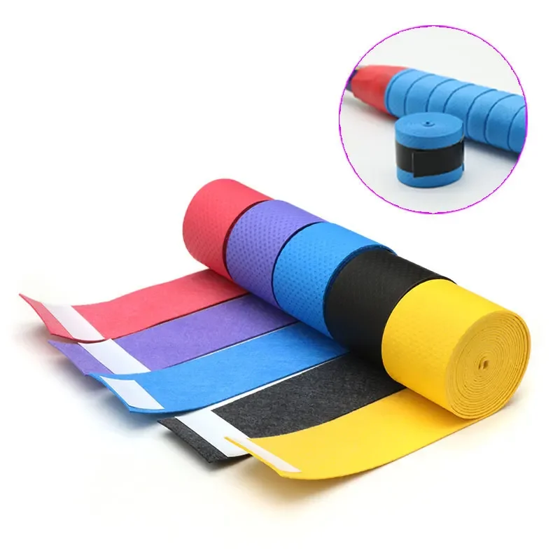 1/5/10Pcs  110cm Hand Gel Antiperspirant with Non-slip Wrap Strap Fishing Rod Badminton Racket Handle Wrap