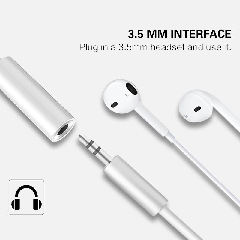 10cm Type-c To 3.5mm Audio Cable Adapter Headphone Audio Adapter Earphone USB C Cable For Mobile Phone Tablet Laptop Computer