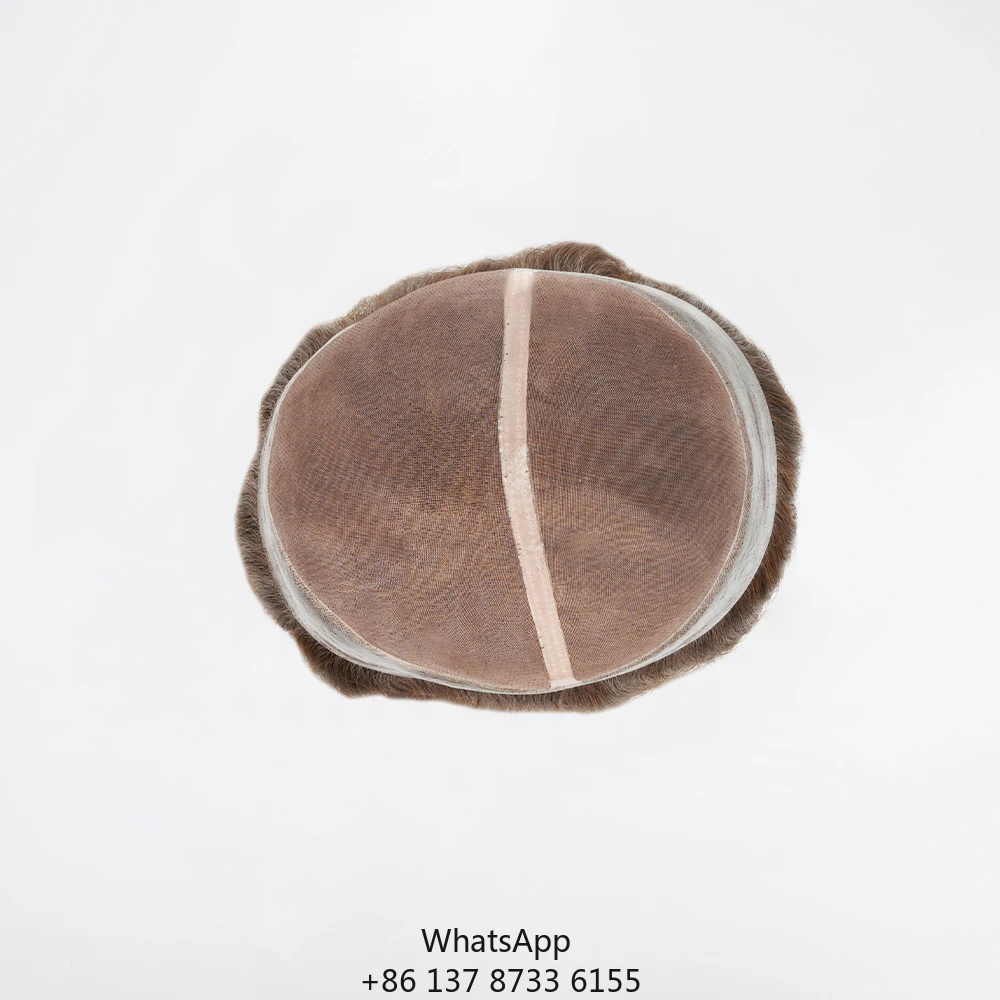 Factory Wholesale Luxurious Chinese Hair Custom Mono PU Wigs Straight Raw Virgin Hair Color Can Be Customized