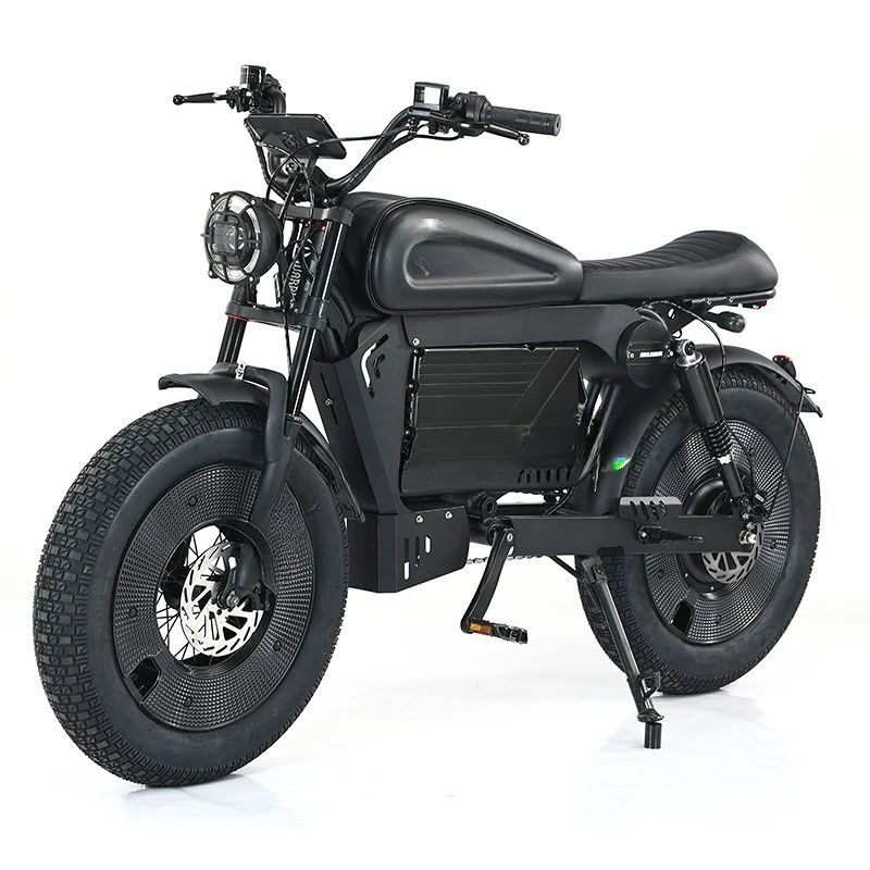 

Electric vehicle, electric bicycle, black retro new lithium battery car