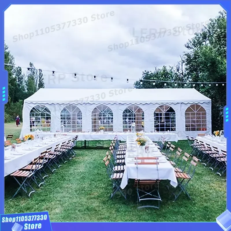 Luxury aluminum frame white transparent roof outdoor wedding and party tent 10x30-20x40 size optional, can accommodate