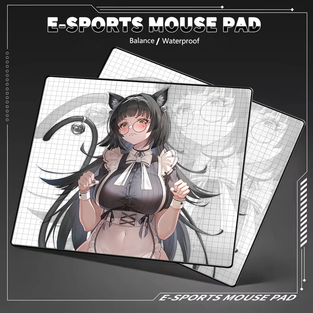 

Sexy Maid Gaming Mouse Pad Game Professional Balance E-Sports Mousepad For Gamer Desktop Decoration Desk Mat Waterproof Deskpad