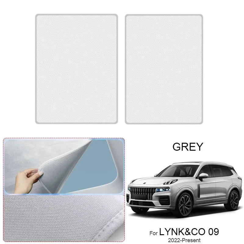 

For LYNK&CO 09 2022-Present Car Suede Fabric Anti-uv Electrostatic Adsorption Sunroof Sunshade Auto Heat Insulation Skylight