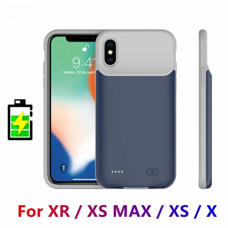 Cover External Bank Charger Case Smart Power Bank Charger Battery Case 10000mAh For Iphone XR X XS XS MAX