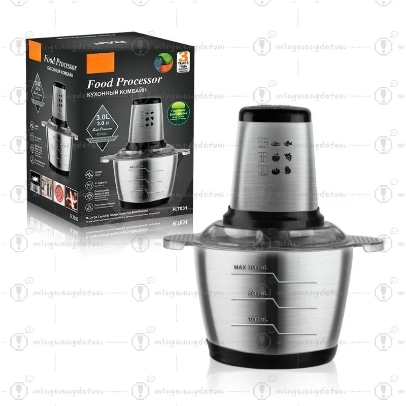 

EU Plug Large Capacity Household Stainless Steel Electric Meat Grinder Multifunctional Kitchen Food Processor