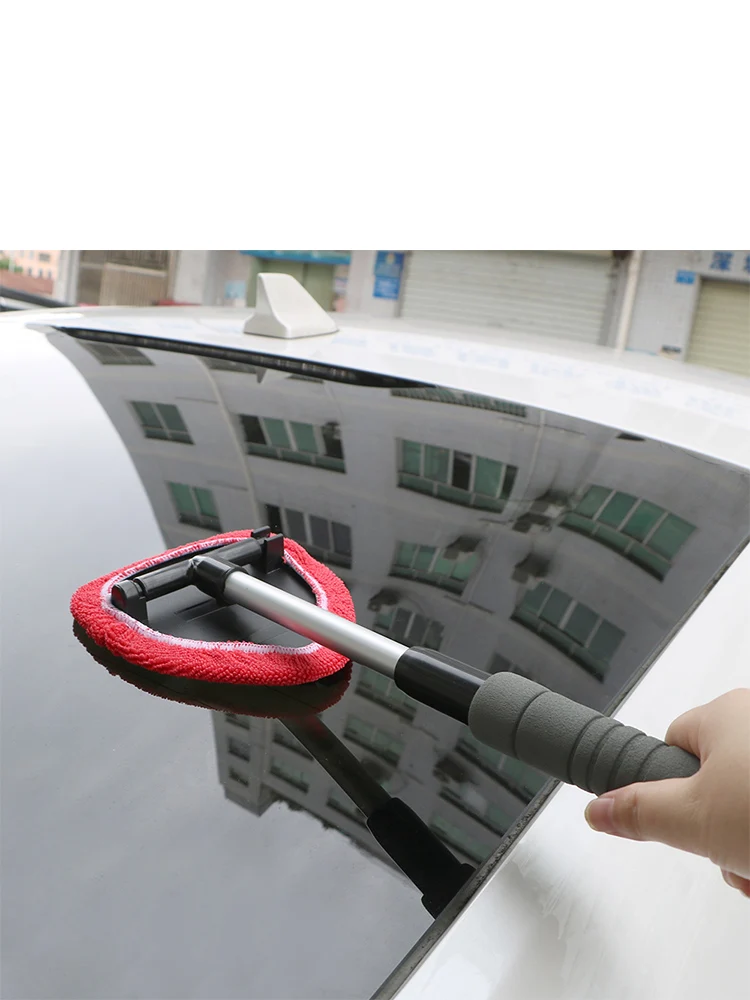 Eliminador de niebla de raspado de ventanas, limpiador telescópico de vidrio, cepillo de limpieza de parabrisas de coche