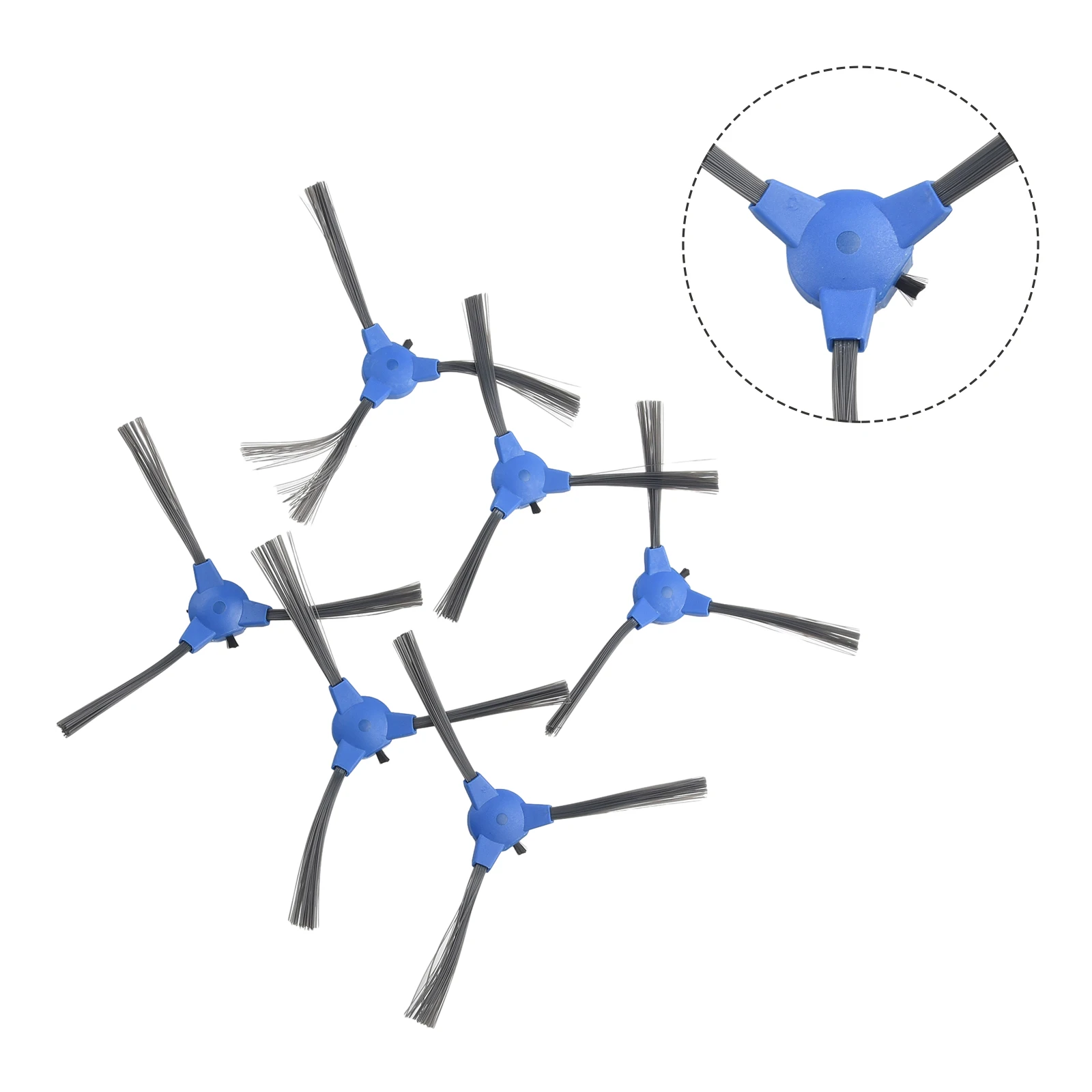 

6Pcs Side Brushes Blue For Eufy Spare Parts Vacuum Cleaner Accessories Cleaning Brush Replacement High Quality