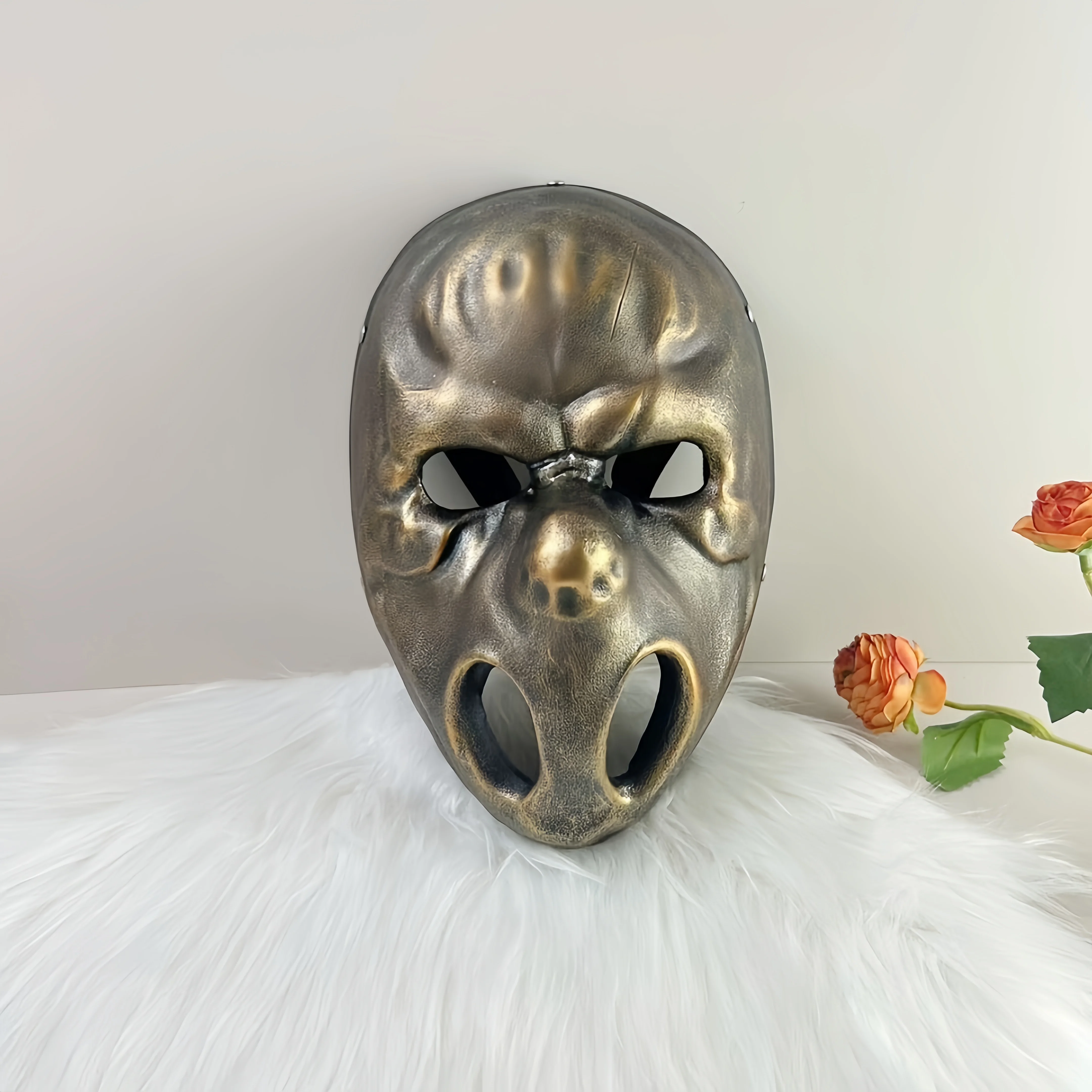 Halloween, Weihnachten, Ostern Home Party, Spukhaus-Szenen-Requisiten, Dekorationen, Streiche, Cosplay, handgefertigte Kunsthandwerksmasken aus Kunstharz