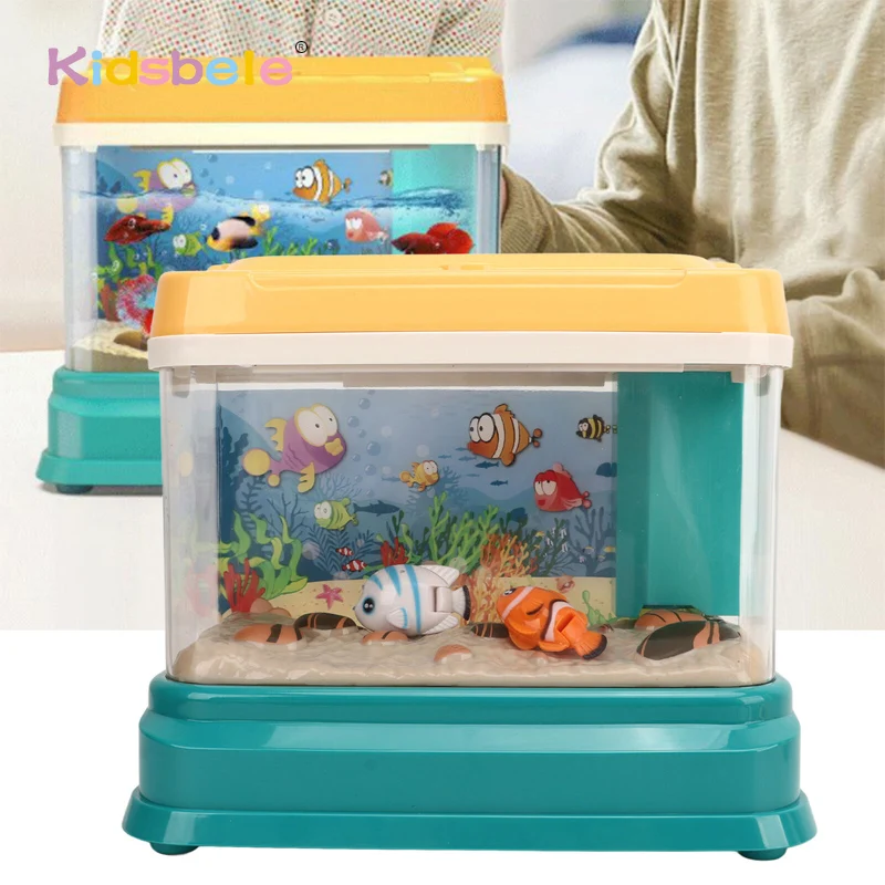 Fish Tank Toys Kids Aquarium Fishing Toy Children Fishing Game Toy Develop Hand-Eye Coordination Plaything