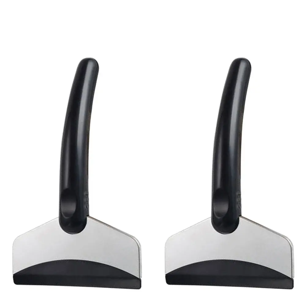 2Pcs Snow Shovel Stainless Steel Fixing Non-Slip Handle Snow Scraper Frost Removal Tool Winter Car Cleaning Supplies