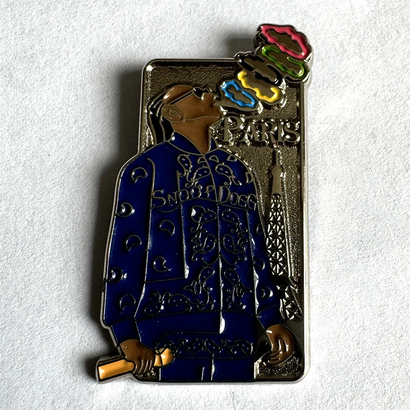 Broches de Snoopdogg, alfileres de Snoop Dogg, insignias de Pin de esmalte, broches de joyería de moda de hip hop Rock, colecciones de recuerdos especiales, 2024