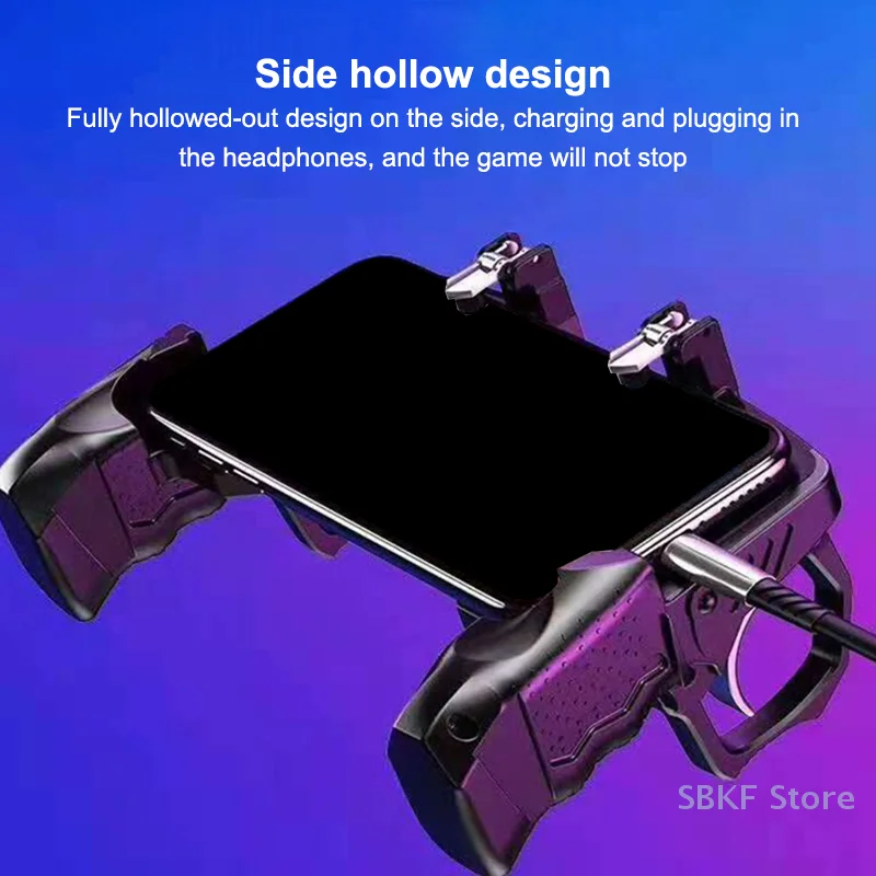 K21 Game Handle PUBG Mobile Phone Gamepad Joystick L1 R1 Trigger Game Shooter Controller